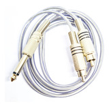 Cabo Y Splitter 1 P10mono 2rca Audio5m Profissional Blindado