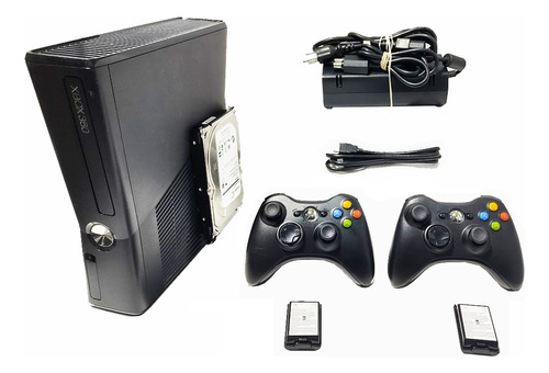 Microsoft Xbox 360 Slim 2teras Con850juegos 2 Controles