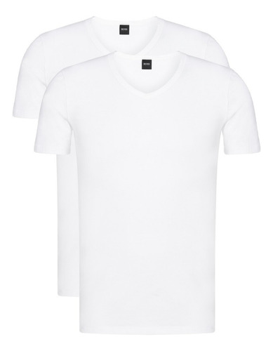 Camisetas Hugo Boss 2 Pack Slim Fit Cuello V - Originales