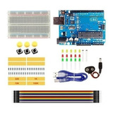 Tarjeta Desarrollo Uno R3 + Kit Electronica Principiante 
