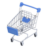 Mini Carrinho De Compras Supermercado Hand Blue Exquisite Wi