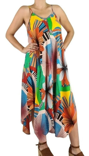 Maxi Vestido Estampado / Primavera - Verano