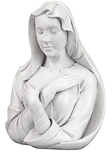 Diseño Toscano Estatua De Busto De La Virgen Maria Bendeci