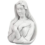 Diseño Toscano Estatua De Busto De La Virgen Maria Bendeci
