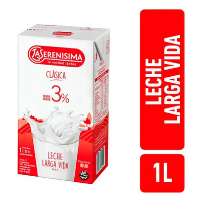 Leche La Serenisima Larga Vida Clasica Sin Tacc 1 Litro | MercadoLibre