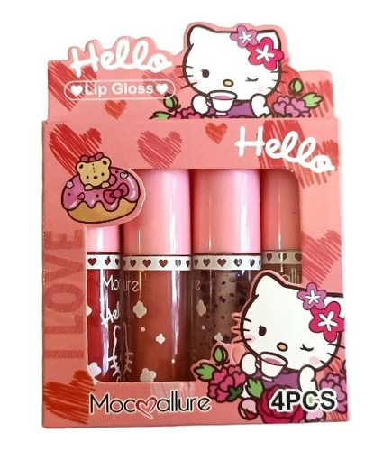 Conjuro De Brillo De Labios Hello Kitty Lip Gloss 4u Regalo