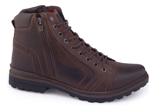 Bota Masculina Couro Freeway Absolut1 B6 Zíper Laterais