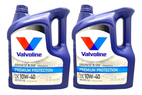 Aceite Valvoline 10w40 4l Semisintetico X 2 Uni Envio Gratis
