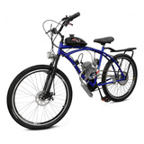 Bike Motorizada Com Bagageiro Motor 80cc Caiçara Reforçada