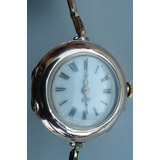 Reloj Antiguo Oro Solido Y Pulsera Oro 14k  5 Diamantes 1920