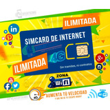 Simcard Internet Ilimitado Para Modem 3g Y 4g