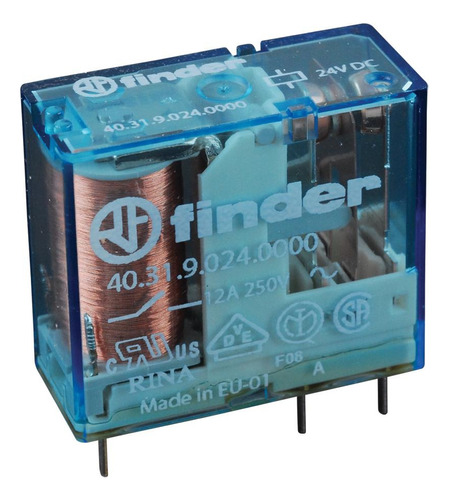 Relevador Mini 1cc 10a 24vdc 5pin Finder 40.31.9.024.0000