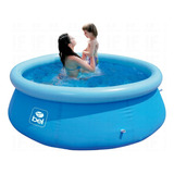 Piscina Inflavel Redonda Reforçada Bel 1400 Litros Promo Cor Azul