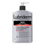 Crema Cuerpo Y Cara Lubriderm Men 3 En 1 Dosificador 400ml