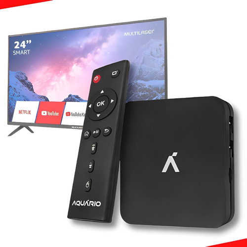 Smart Tv Box Aquario - Homologado Anatel - Netflix Youtube