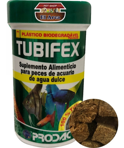 Tubifex Prodac Gusanos Acuáticos Liofilizados 10 G 100 Ml