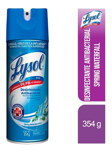 Lysol Desinfectante Antibacterial Spring Waterfall 354 G