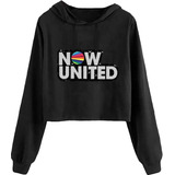 Blusa Moletom Cropped Feminino Now United Musica Banda  Top