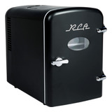 Refrigerador Mini Retro Negro Para 6 Latas 4.25 L