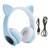 Cat Ear Bluetooth 5.0 Headphones Led Noise Cancelling Young