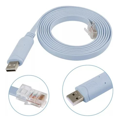 Cable Rj45 Macho A Usb Hembra Consola Cisco Ethernet Cat E5