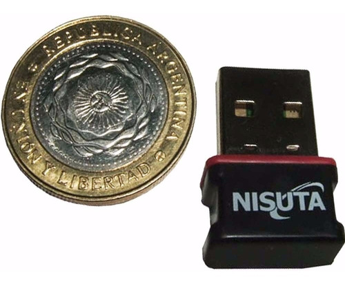 Adaptador Usb Wifi  Nisuta Nswiu153n Nano Win 10 Local Centr