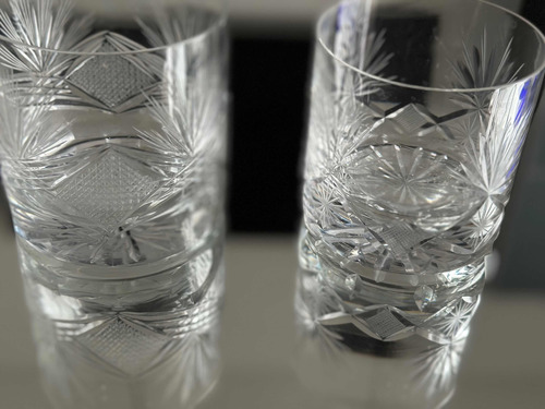 Vasos De Whisky X 2 Cristal Tallado Precio De Cada Una