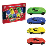 Brinquedo Carrinho Sport Car Racing Infantil Com 10 Unidades