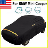 Black Breathable Full Car Cover Fits For Bmw Mini Cooper Jjb