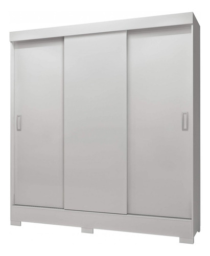 Guarda Roupa Casal 3 Portas 2 Gavetas Atenas Espresso Fb Cor Branco