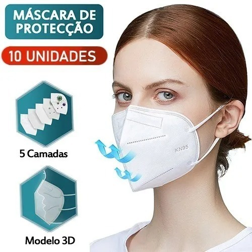 Máscara Respiratoria Proteção Pff2 Kn95 - Original