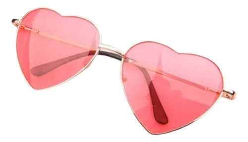 Óculos De Sol Infantil Feminino Coração Proteção Uv 400