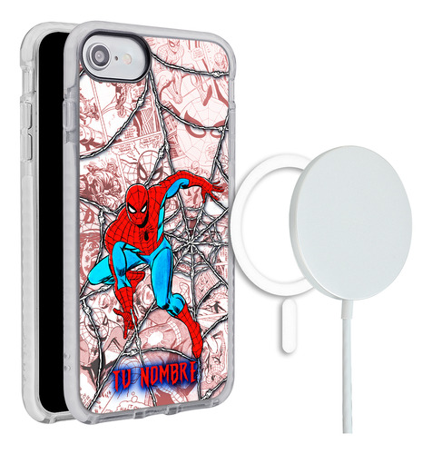 Funda Para iPhone Magsafe Marvel Spiderman Personalizada