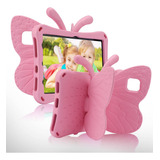 Funda Infantil Diseno Mariposa Para iPad 10a Gen Rosa