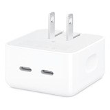 Cargador Adaptador Tipo C Dual Apple 35w iPad iPhone Watch