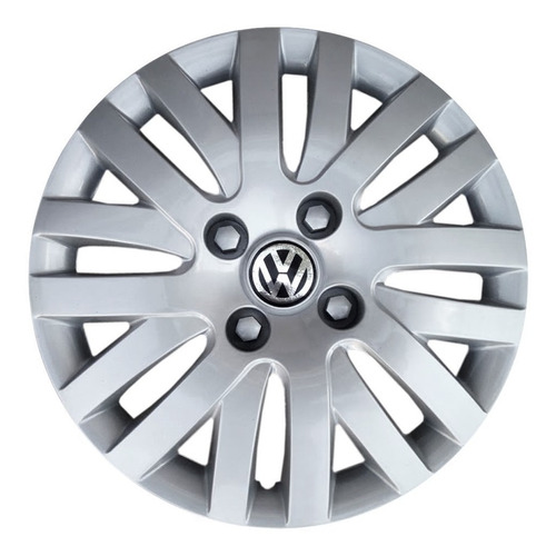 Juego 4 Tazas Rodado 13 Deportivas Vw Gol C/logo 1ra.calidad