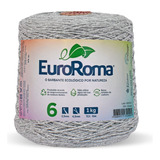 Barbante Euroroma 1kg 1014m Fio 6 - Escolha A Cor