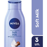 Crema Corporal Nivea Soft Milk 5en1 Piel Seca 400ml Pack X3
