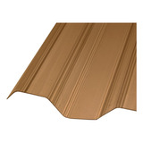 Policarbonato Corrugado Greca 0,5mm Bronce 0,81x3,0mts Dvp