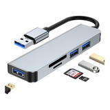 Hub Adaptador Usb 5 En 1 Usb 3.0 Usb 2.0 Tf Sd