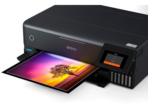 Multifunción Epson Ecotank L8180 Con Wifi Negra 220v