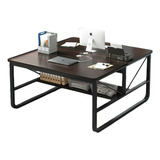 Mesa De Ordenador De Escritorio Doble Extra Grande Conmueble