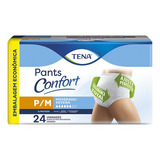 Fralda Geriátrica Tena Pants Confort P/m Com 24 Tiras