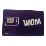 Sim Chip Prepago Wom Con Número Fácil De Recordar