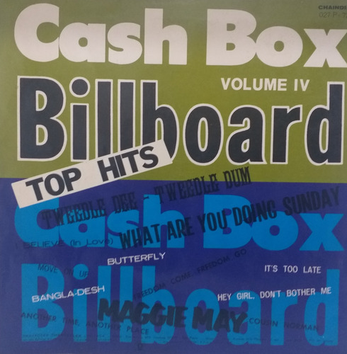 Vinil Cash Box Volume Iv  Billnoard Top Hits