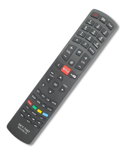 Controle Compatível Tv Philco Led Smart Netflix 3d Rc3100l03