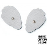 2 Pares Eletrodos Tens Portátil Reposição Medic Center Saude