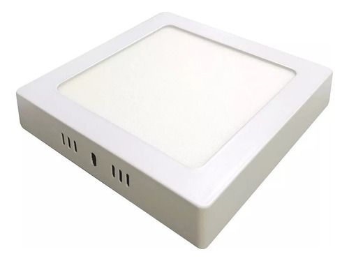 Plafon Panel Led Cuadrado 18w Aplicar Base Luz Fria Calida