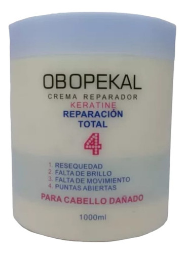 Tratamiento Capilar De Reparación Profunda De 1kg Obopekal
