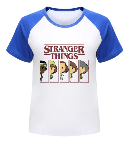 5248 Camiseta Raglán De Verano Con Estampado De Stranger Thi